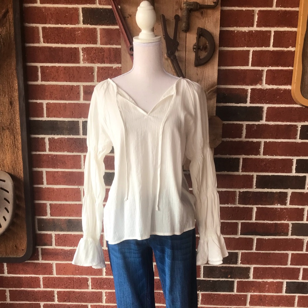 White Long Sleeve Blouse